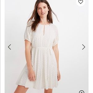 Madewell Eyelet Tassel-Tie Mini Dress